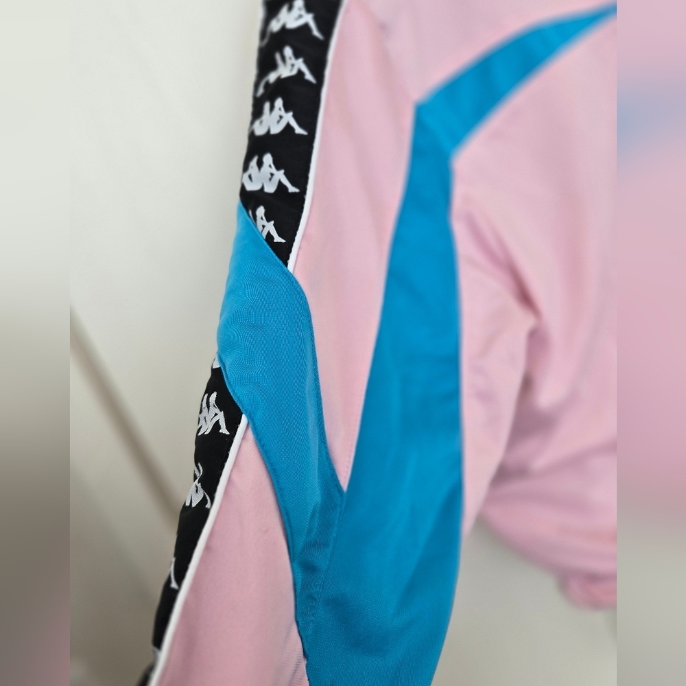 Kappa Authentic Football Esta Track Jacket Pink Blue White - Picture 4 of 4